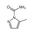 5-Methyl-pyrazol-1-carbonsaeureamid结构式