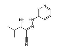 2-imino-3-methyl-N-(pyridin-3-ylamino)butanimidoyl cyanide结构式