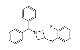 1-(diphenylmethyl)-3-(2-fluorophenoxy)azetidine Structure