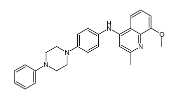 8-methoxy-2-methyl-N-[4-(4-phenylpiperazin-1-yl)phenyl]quinolin-4-amine Structure