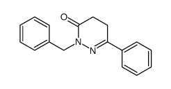 2-BENZYL-6-PHENYL-4,5-DIHYDROPYRIDAZIN-3(2H)-ONE结构式