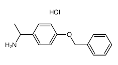 1-(4-Benzyloxy-phenyl)-ethylamine; hydrochloride Structure