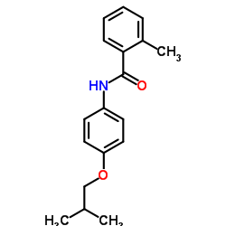 N-(4-Isobutoxyphenyl)-2-methylbenzamide结构式