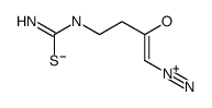 4-(carbamothioylamino)-1-diazoniobut-1-en-2-olate Structure