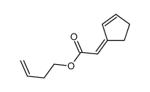 but-3-enyl 2-cyclopent-2-en-1-ylideneacetate Structure