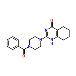 2-(4-Benzoyl-1-piperazinyl)-5,6,7,8-tetrahydro-4(1H)-quinazolinone结构式