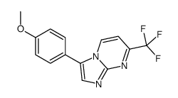 3-(4-methoxyphenyl)-7-(trifluoromethyl)imidazo[1,2-a]pyrimidine Structure