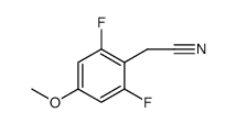 2,6-DIFLUORO-4-METHOXYPHENYLACETONITRILE结构式