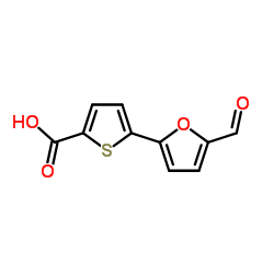 5-(5-FORMYL-FURAN-2-YL)-THIOPHENE-2-CARBOXYLIC ACID Structure