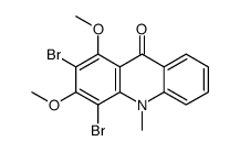 2,4-dibromo-1,3-dimethoxy-10-methylacridin-9-one Structure