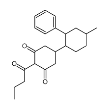 2-butanoyl-5-(4-methyl-2-phenylcyclohexyl)cyclohexane-1,3-dione结构式