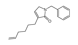 1-benzyl-4-hex-5-enyl-2H-pyrrol-5-one结构式