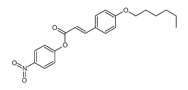 (4-nitrophenyl) 3-(4-hexoxyphenyl)prop-2-enoate Structure