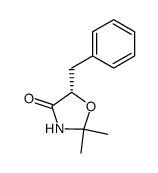 (5S)-5-bBenzyl-2,2-dimethyl-4-oxazolidinone结构式