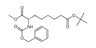 8-tert-Butyl 1-methyl (2S)-2-{[(benzyloxy)carbonyl]amino}octanedioate Structure