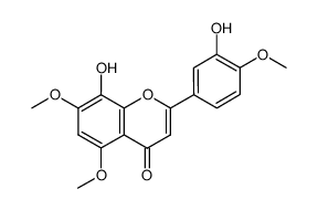 8-Hydroxy-2-(3-hydroxy-4-methoxy-phenyl)-5,7-dimethoxy-chromen-4-one Structure