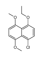 1-chloro-4-ethoxy-5,8-dimethoxynaphthalene结构式