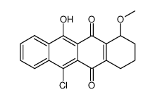 12-chloro-5-hydroxy-7-methoxy-7,8,9,10-tetrahydronaphthacene-6,11-dione Structure