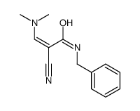 N-benzyl-2-cyano-3-(dimethylamino)prop-2-enamide结构式