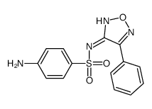 4-amino-N-(4-phenyl-1,2,5-oxadiazol-3-yl)benzenesulfonamide结构式