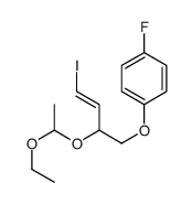 1-[2-(1-ethoxyethoxy)-4-iodobut-3-enoxy]-4-fluorobenzene结构式
