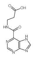 b-Alanine,N-(purin-6-ylcarbonyl)- (7CI) structure