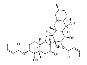 3,15-diangeloylgermine Structure
