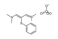N-(3-(Dimethylamino)-2-(phenylthio)-2-propenylidene)-N-methylmethanaminium Perchlorate Structure