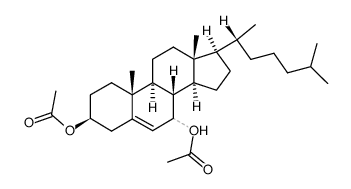 cholest-5-ene-3β,7α,β-diyl diacetate Structure
