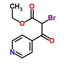 Ethyl 2-bromo-3-oxo-3-(4-pyridinyl)propanoate Structure