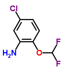 5-Chloro-2-(difluoromethoxy)aniline结构式