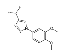 4-(difluoromethyl)-1-(3,4-dimethoxyphenyl)triazole Structure