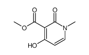 1-甲基-2-氧代-4-羟基-1,2-二氢吡啶-3-甲酸甲酯结构式