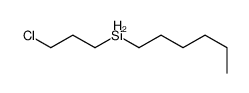 3-chloropropyl(hexyl)silane结构式