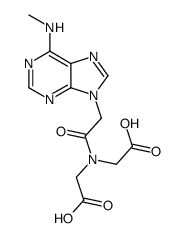 2-[carboxymethyl-[2-[6-(methylamino)purin-9-yl]acetyl]amino]acetic acid结构式