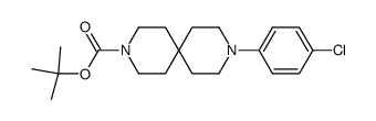9-(4-chloro-phenyl)-3,9-diaza-spiro[5.5]undecane-3-carboxylic acid tert-butyl ester Structure