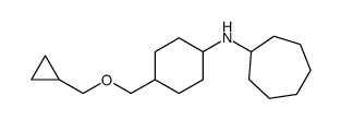 N-[4-(cyclopropylmethoxymethyl)cyclohexyl]cycloheptanamine Structure