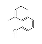 1-methoxy-2-pent-2-en-2-ylbenzene Structure