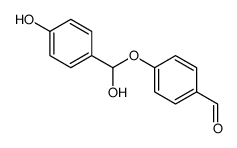 4-[hydroxy-(4-hydroxyphenyl)methoxy]benzaldehyde Structure