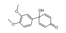 4-(3,4-dimethoxyphenyl)-4-hydroxycyclohexa-2,5-dien-1-one Structure