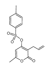 3-allyl-6-methyl-2-oxo-2H-pyran-4-yl 4-methylbenzenesulfonate结构式