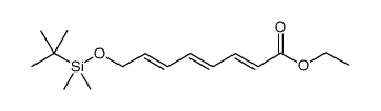 (2E,4E,6E)-8-(tert-butyl-dimethyl-silanyloxy)-octa-2,4,6-trienoic acid ethyl ester Structure