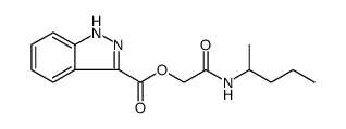 1H-Indazole-3-carboxylic acid, 2-[(1-methylbutyl)amino]-2-oxoethyl ester结构式