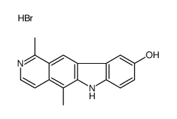 1,5-dimethyl-6H-pyrido[4,3-b]carbazol-9-ol hydrobromide structure