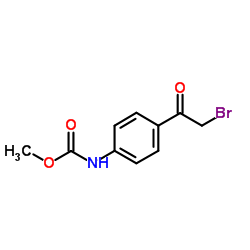 Methyl [4-(bromoacetyl)phenyl]carbamate Structure