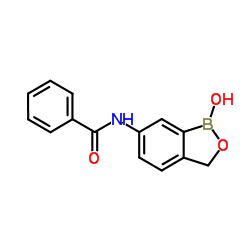N-(1-Hydroxy-1,3-dihydro-2,1-benzoxaborol-6-yl)benzamide结构式