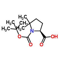 Boc-5,5-dimethyl-L-Pro-OH结构式