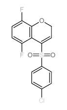 4-((4-CHLOROPHENYL)SULFONYL)-5,8-DIFLUORO-2H-CHROMENE结构式