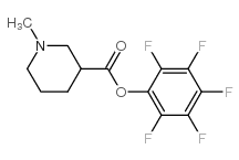 (2,3,4,5,6-pentafluorophenyl) 1-methylpiperidine-3-carboxylate Structure