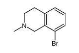 8-溴-1,2,3,4-四氢-2-甲基异喹啉结构式